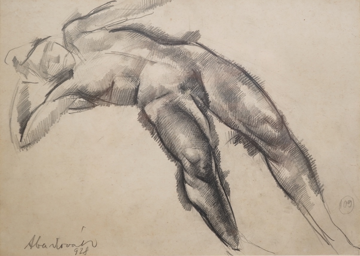 Vilmos Aba-Novák, Hungarian (1894-1941), Nude study